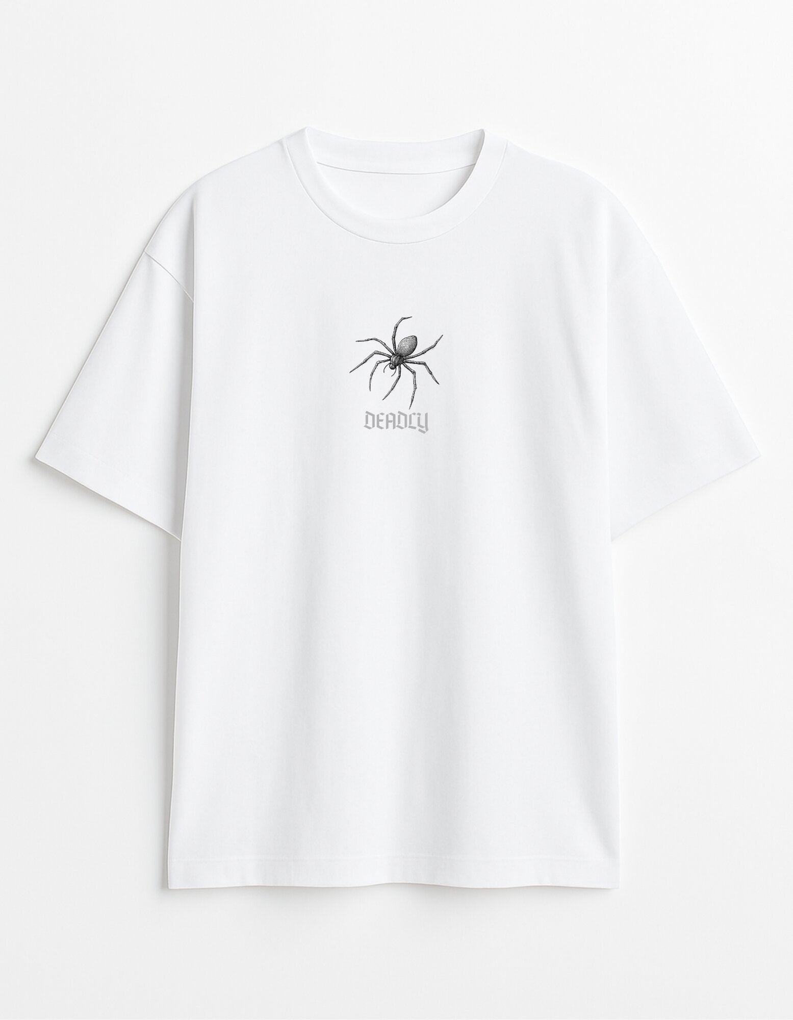 Deadly Spider Graphic Oversized T-Shirt
