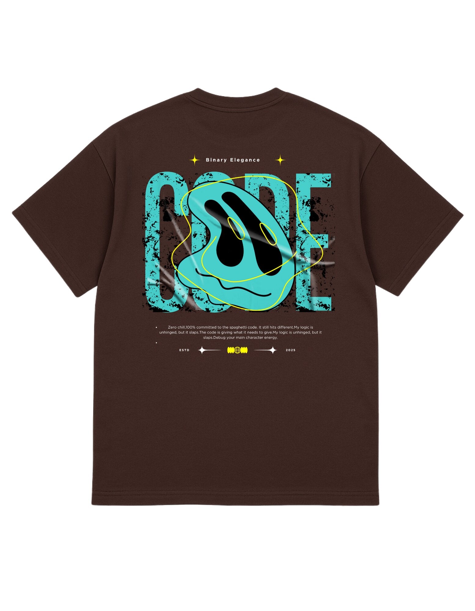 Binary Elegance Graphic T-Shirt