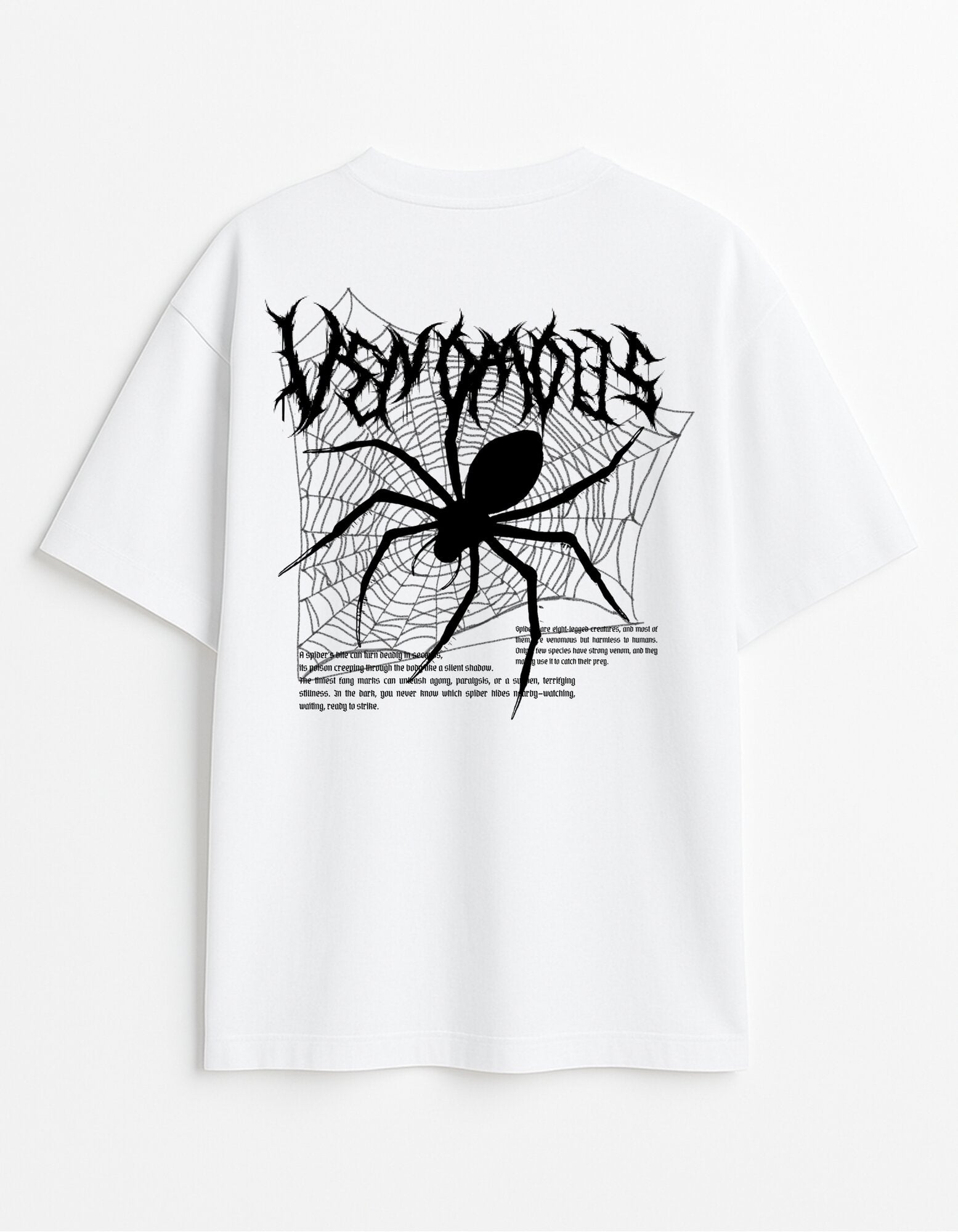 Deadly Spider Graphic Oversized T-Shirt