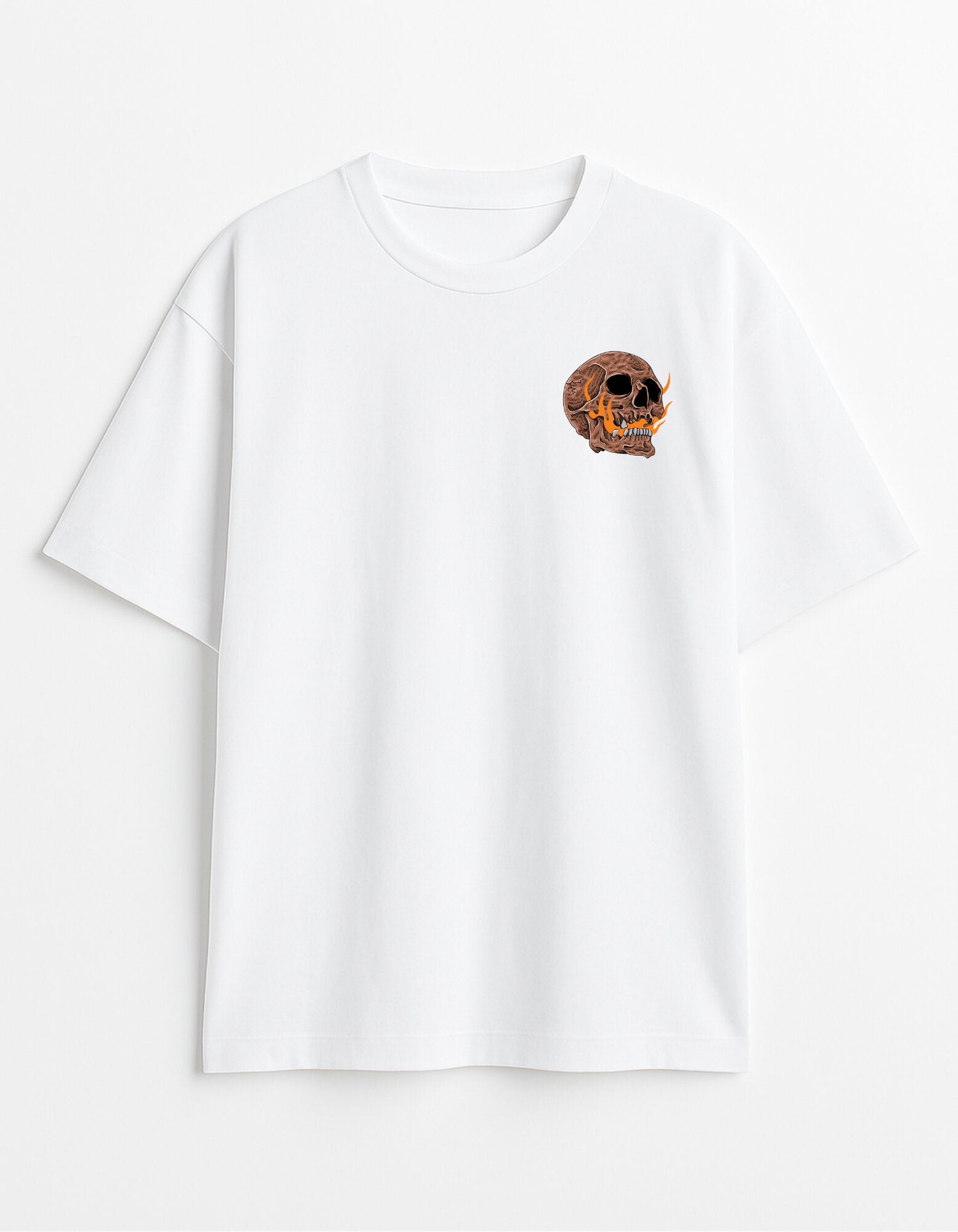 Satire Skull Graphic T-Shirt