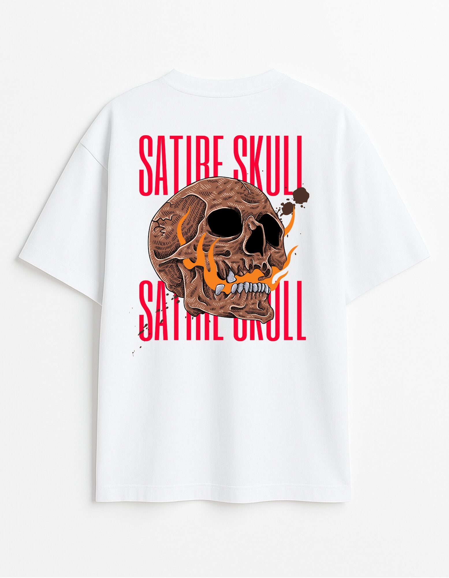 Satire Skull Graphic T-Shirt