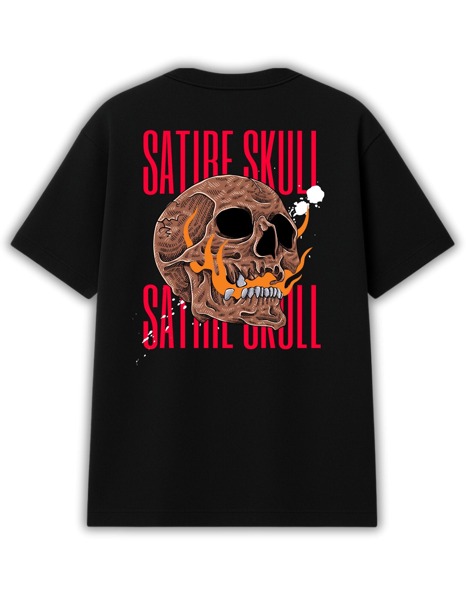 Satire Skull Graphic T-Shirt