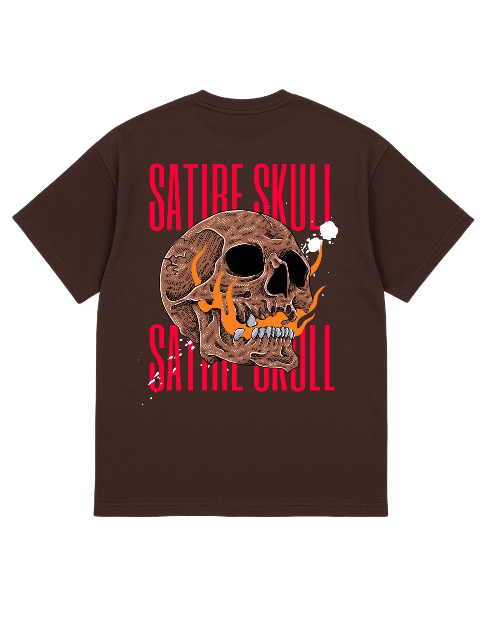 Satire Skull Graphic T-Shirt