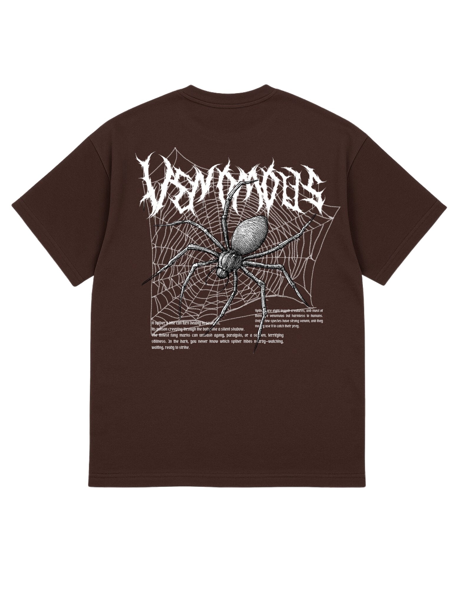Deadly Spider Graphic Oversized T-Shirt